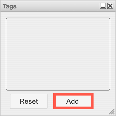 Add a new tag in the Tags dialog in draw.io