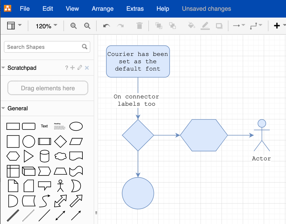 Custom default styles in draw.io for Confluence Cloud let you create attractive diagrams, faster.