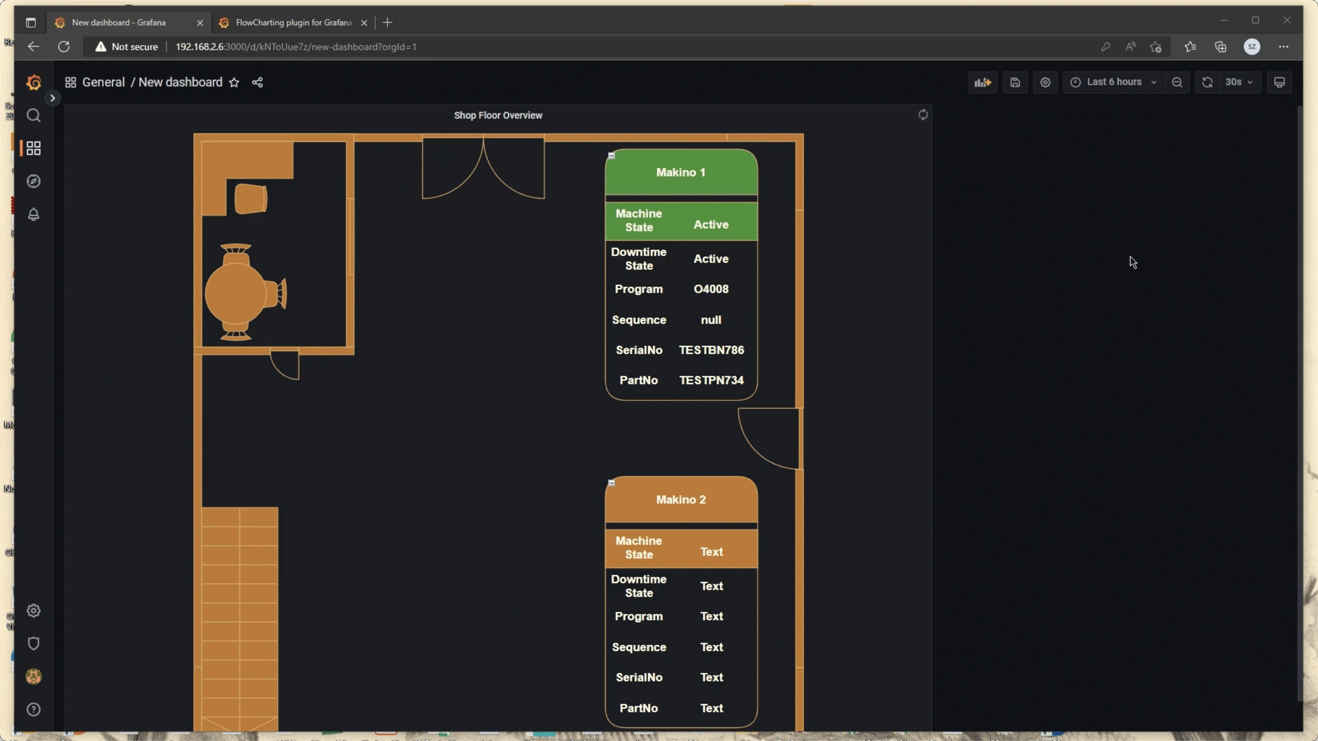 Update shapes in a diagram based on live data with diagrams.net, Grafana and the Flowcharting plugin