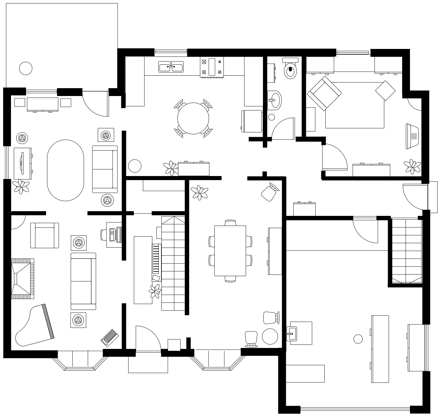 A floorplan created in diagrams.net