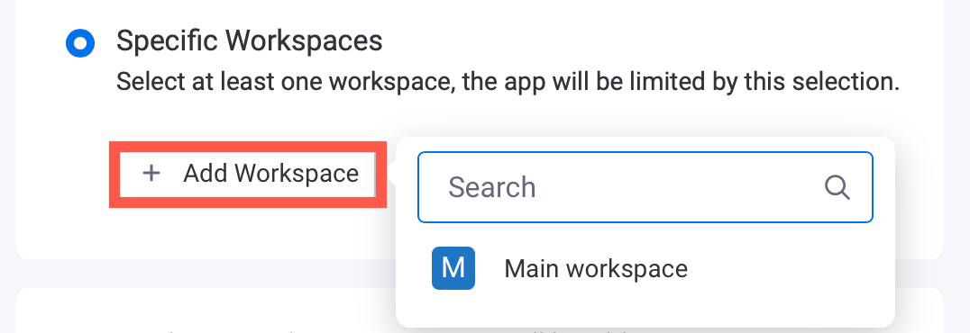 Install the draw.io integration for Monday in specific Workspaces
