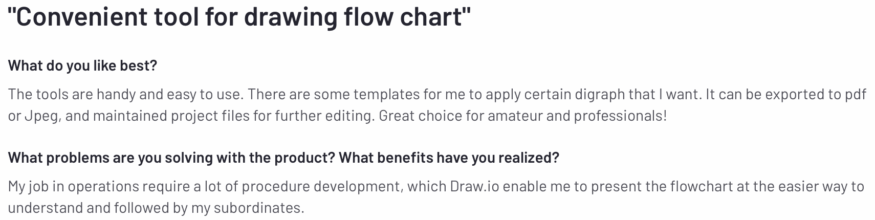 draw.io & diagrams.net review from real users on G2.com