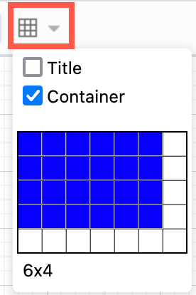 Add a cross-functional table by selecting the Container checkbox in the Table tool in diagrams.net