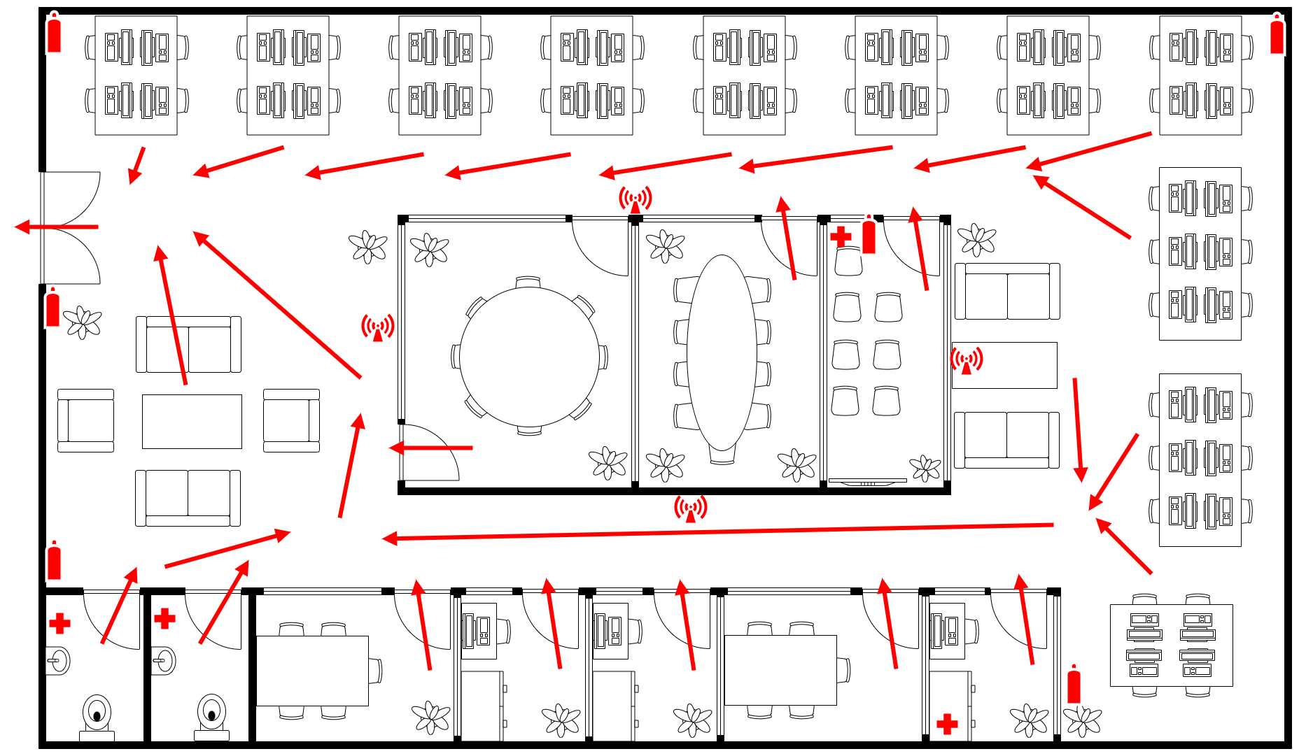 A floorplan created in diagrams.net